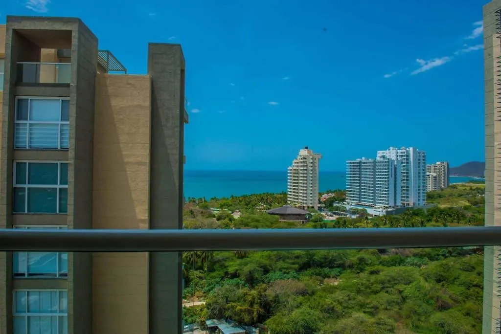 Apartment Acogedor Con Vista Al Mar En Condominio Zazue A 300 Metros De La Playa Bellohorizonte Santa Marta Colombia